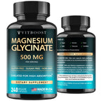 VITBOOST Magnesium Glycinate 500mg - Support Sleep 240 Veggie Capsules