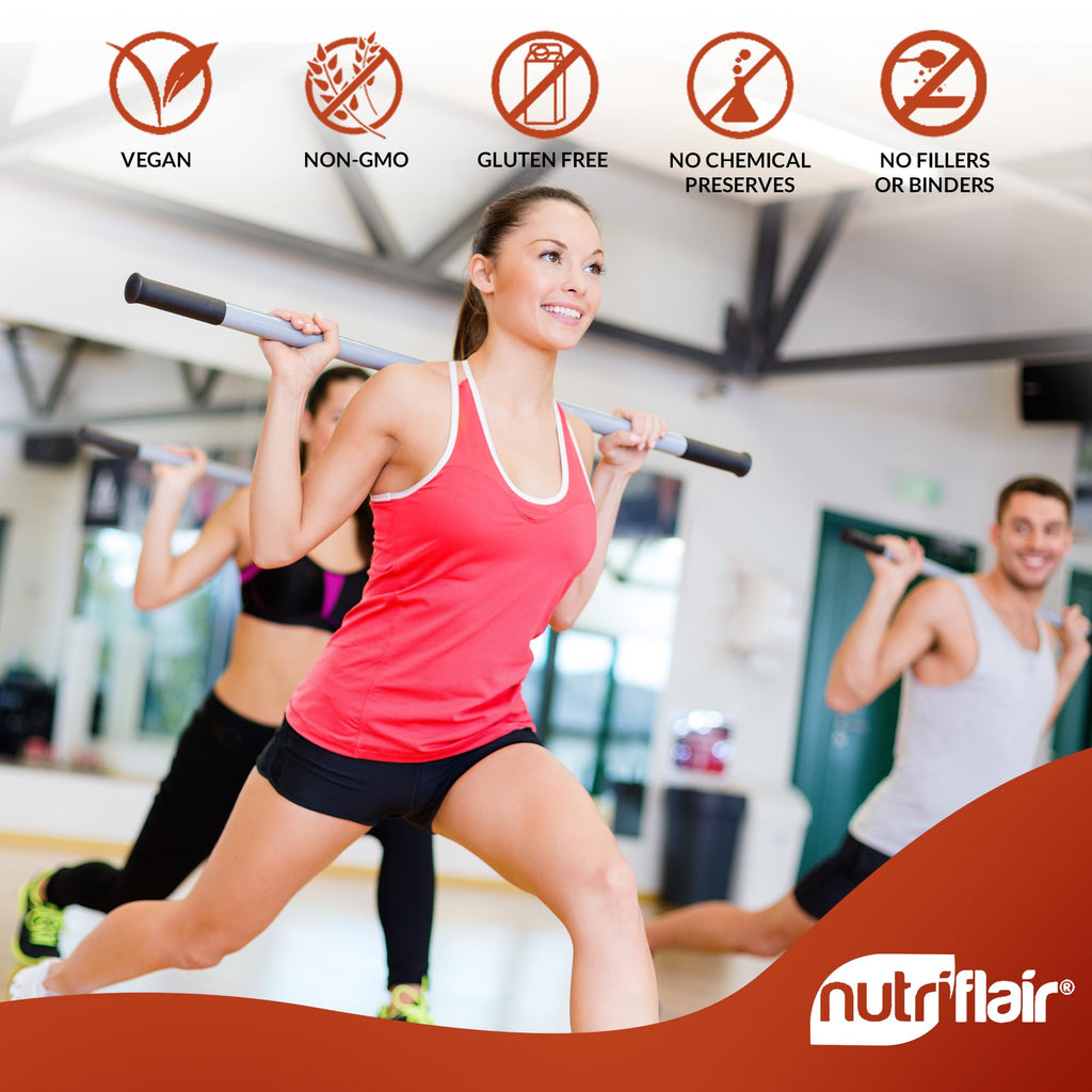 NutriFlair Turmeric Curcumin Supplement 2250mg, 180 Capsules - with Ginger & BioPerine Black Pepper - Standardized 95% Curcuminoids, Non-GMO, Vegan Joint Support, Antioxidant - High Absorption