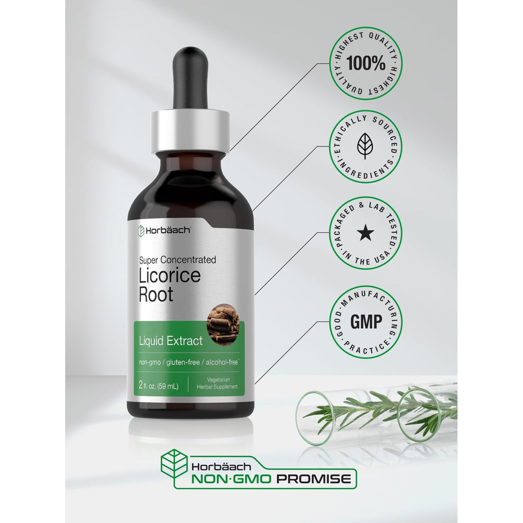 Horbäach Licorice Root Extract | 2 fl oz | Alcohol Free Tincture