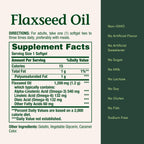 Nature's Bounty Flaxseed and Omega 3, 1200mg, 125 Softgels | Supports Cardiovascular Health