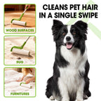10 Inch Lint Roller Refills, 6 Rolls 300 Sheets Large Lint Rollers for Pet Hair Extra Sticky, Easily Remove Carpets, Clothes, Couch and Curtains Dust (Not Include Lint Roller Handle)