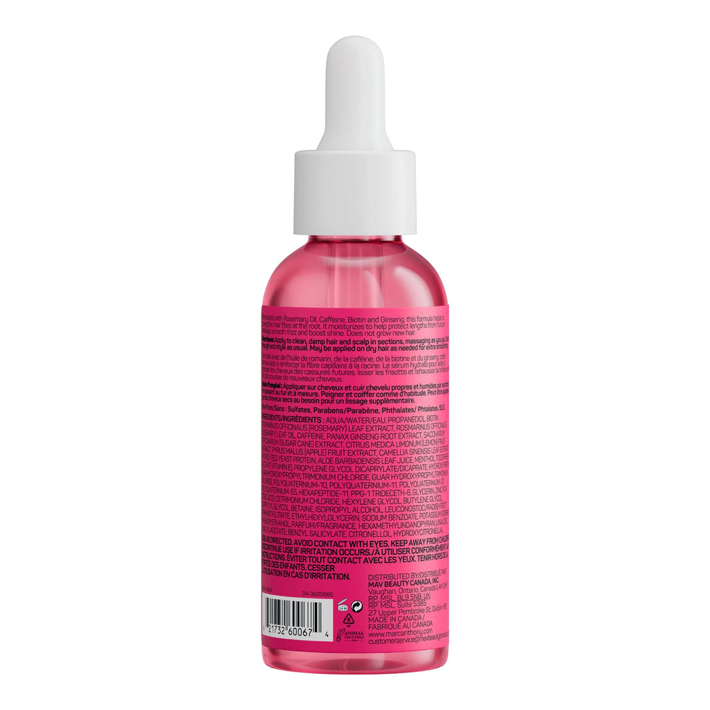Marc Anthony Grow Long, Anti-Breakage Scalp & Hair Serum with Biotin | Lightweight serum softens, smooths, shines & adds root & length strength to reduce breakage. Biotin, Rosemary & Caffeine.