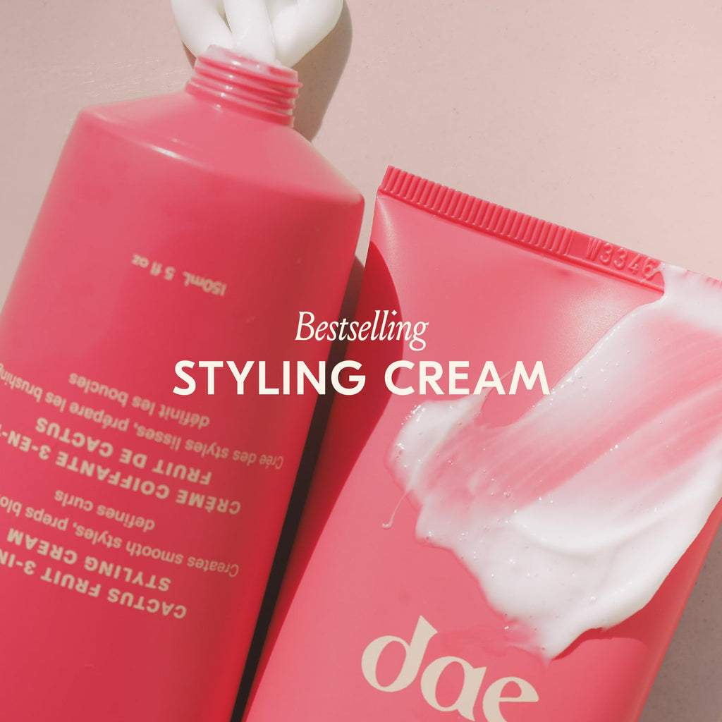 DAE 3-In-1 Styling Cream - Smooths Styles, Adds Shine (Styling Trio Set) | Includes 3-1 styling cream for sleek styles, wave spray for instant texture, dry heat mist for protection