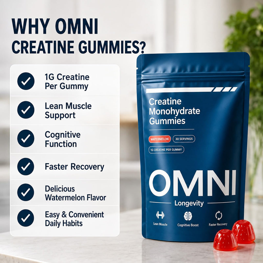Creatine Monohydrate Gummies for Women & Men | Convenient & Easy to Take | Great Tasting Watermelon Flavor | 1g per Gummy, Low Sugar | 90 Count