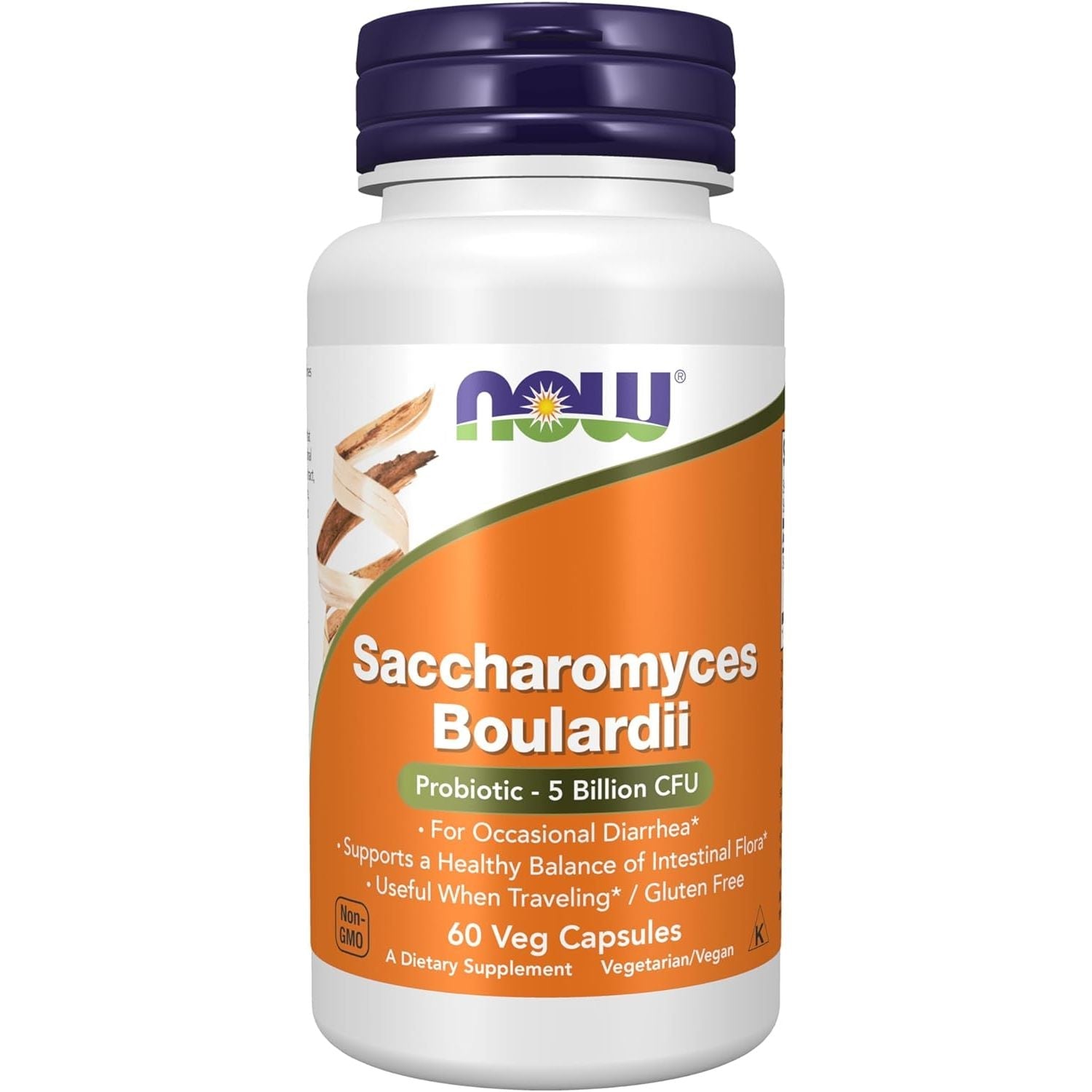 Buy now NOW Supplements, Saccharomyces Boulardii, 5 Billion CFU Probiotic, 60 Veg Capsules 60 Count (Pack of 1) at indiglob india