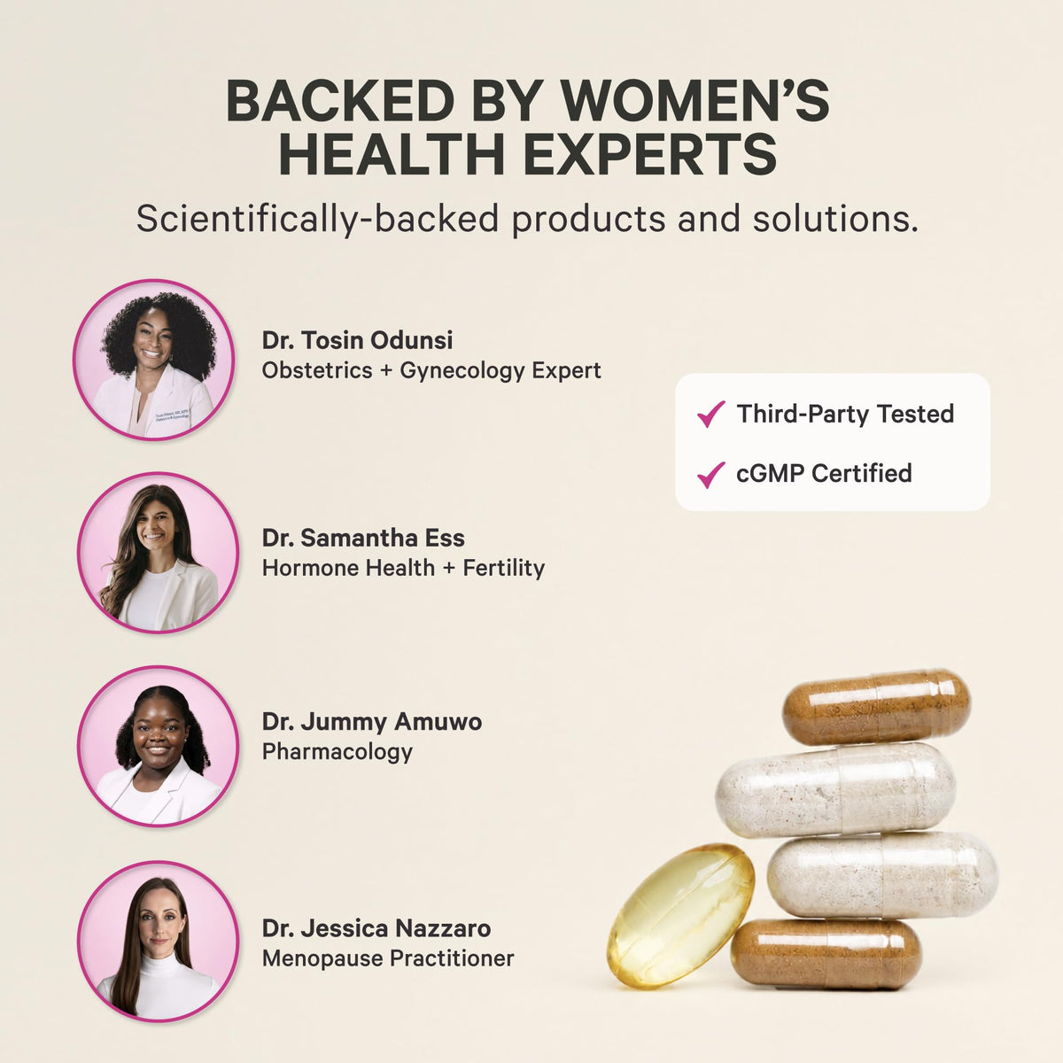 Pink Stork Hormone Balance Multivitamin for Women, 60 Vegan Capsules