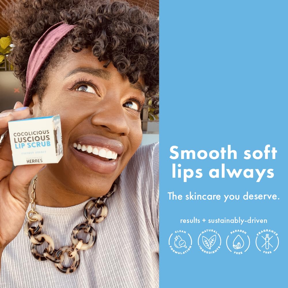 Buy now Handmade Heroes 100% Natural Lip Scrub, Vegan Conditioning Coconut Exfoliator - Gentle Exfoliant, Sugar Polish and Scrubber for Chapped Dry Lips, 1oz (Coconut Sorbet) at indiglob india