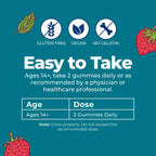 MARYRUTH'S Organic Hair Skin and Nail Vitamins, Ages 14+, Skin Care, 60ct | USDA Organic, 2500 mcg Biotin Gummies, Vitamin C & Vitamin E, Hair Growth, Skin Care, Nail Growth