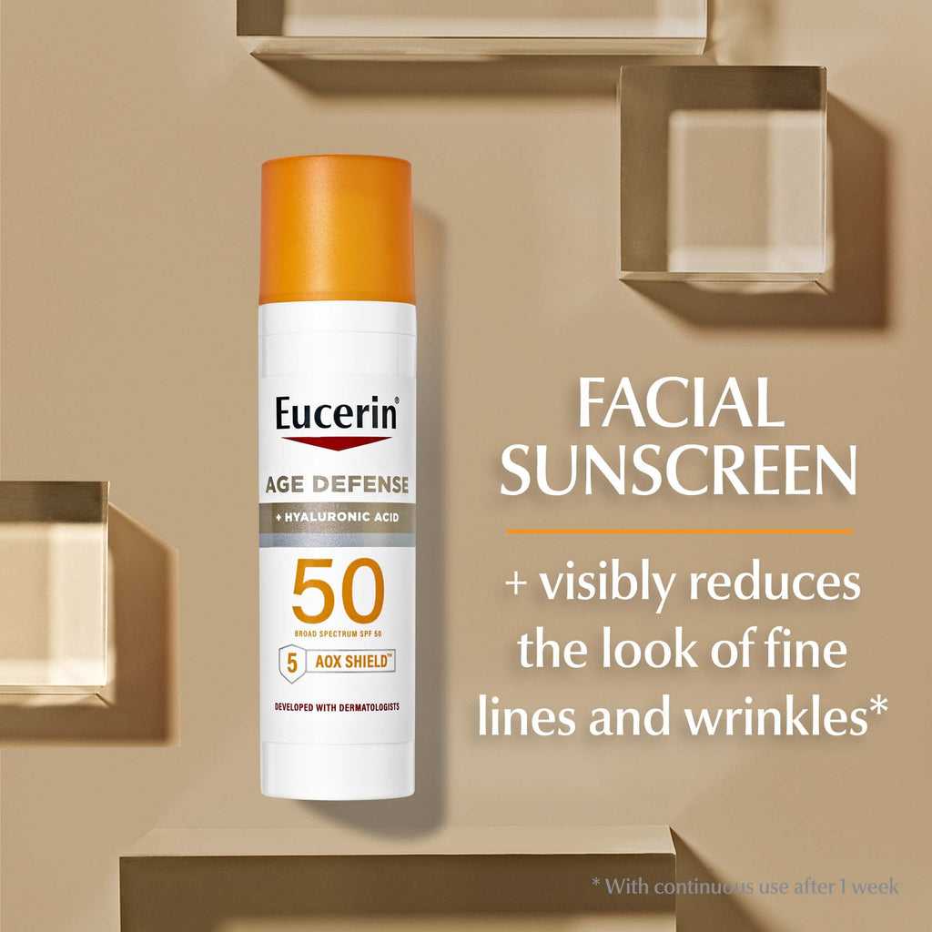 Eucerin Sun Sunscreen Lotion Bundle, SPF 50, Variety Pack, 2 Items