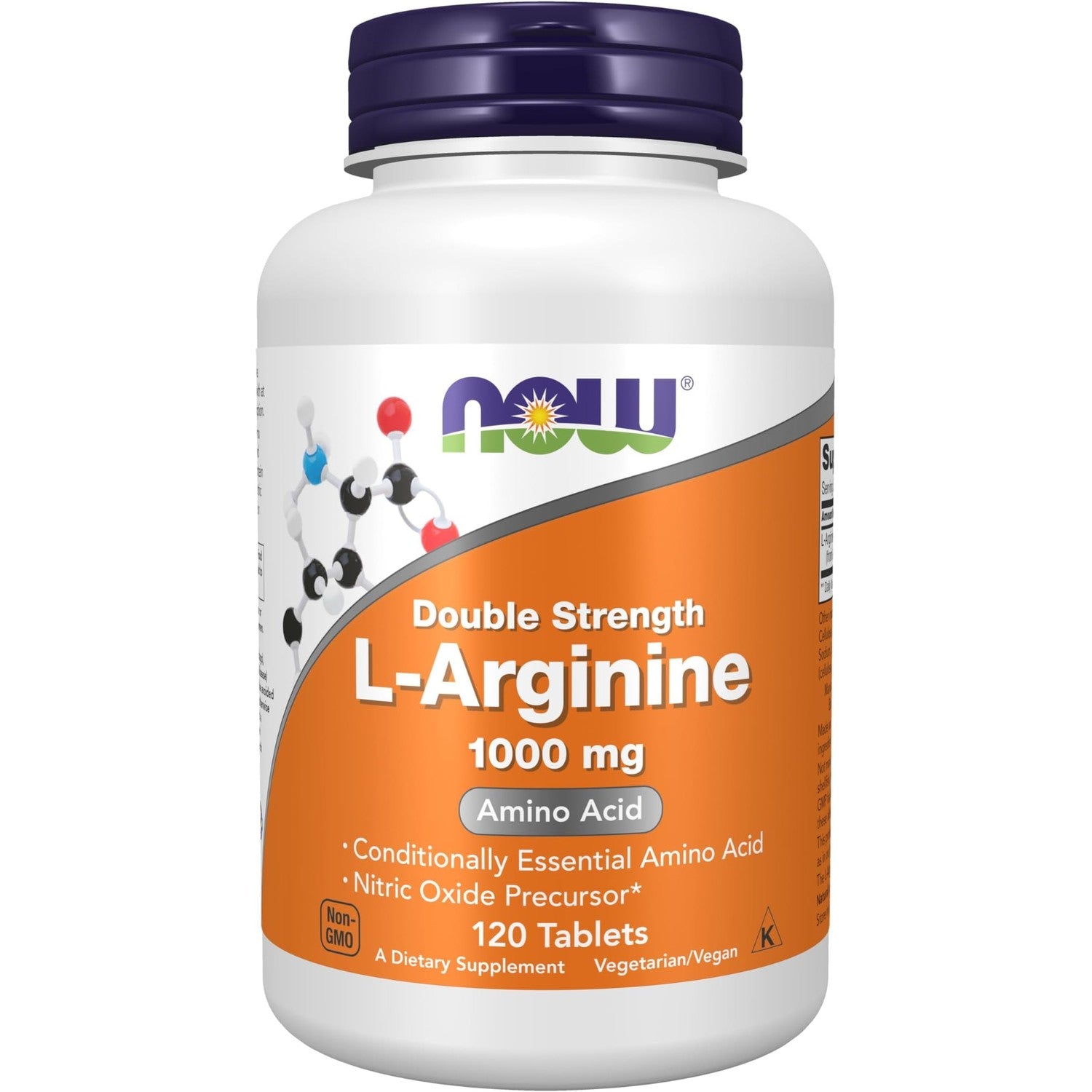 NOW Foods Supplements, L-Arginine 1,000 mg, Nitric Oxide Precursor*, Amino Acid, 120 Tablets