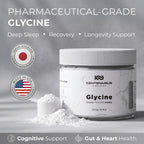 Premium Glycine Powder 250g | Amino Acids Supplement for Post Workout Muscle Recovery, Digestion, Sleep Aid + More - Vegan, Additive-Free, Third-Party Tested | Centenarius Nutrition