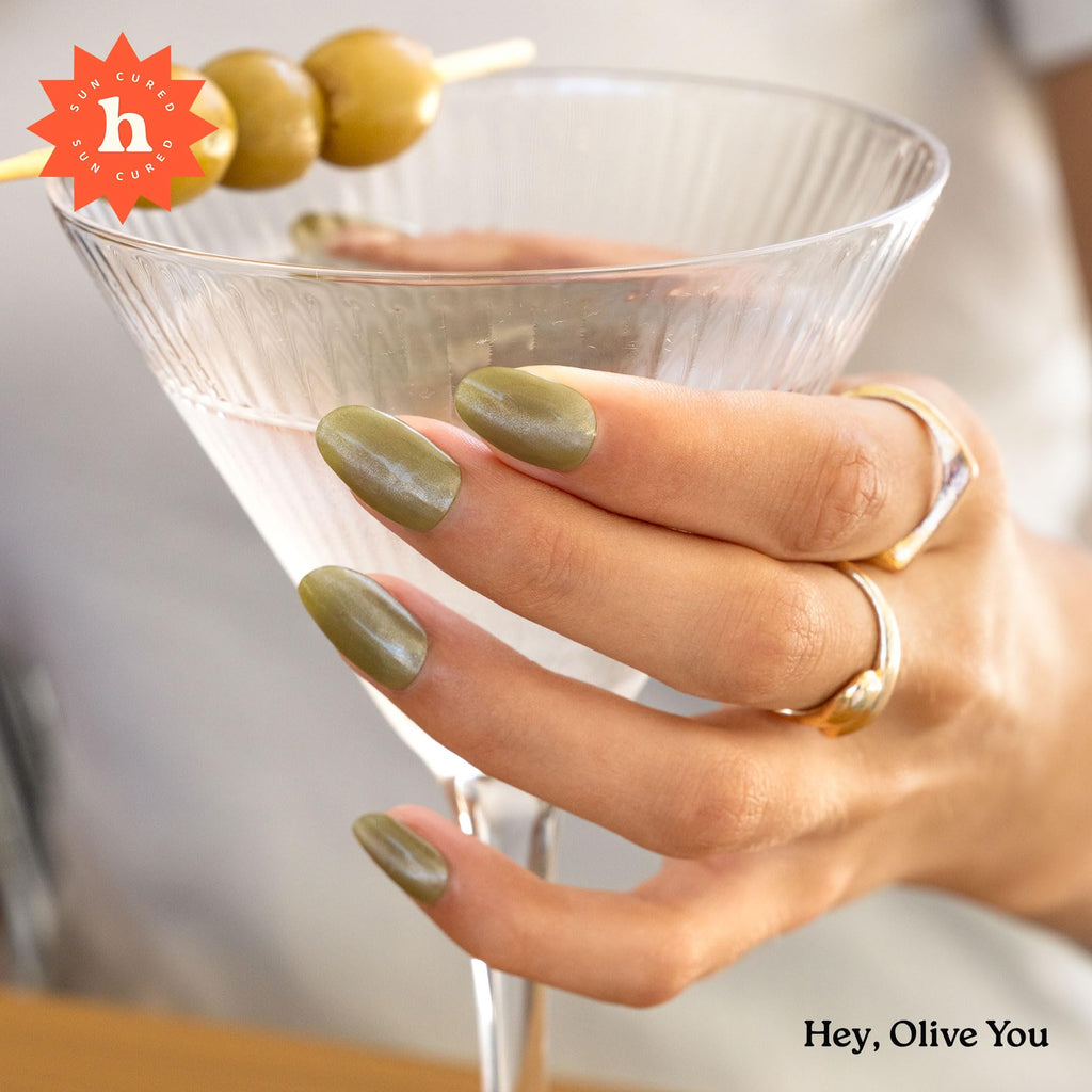 Heyhae Semi Cured Gel Nail Strips - Hey, Olive You
