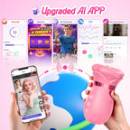 Vibrator Adult Sex Toys for Women - Sovokn 5IN1 Mouth Rose Sex Toy Vibrators, 10 Tongue Licking, 3 Auto & 1 Manual Sucking Vibrator Adult Toys New APP, Anal Clit Nipple Female Couples Sex Toys, Pink