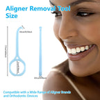 Aligner Removal Tool 15 Pcs, Clear Invisalign Remover Tool for Retainers