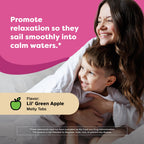 Renzo's Captain Calm Kids Magnesium Supplement with L-Theanine, Dissolvable Kids Vitamins for Relaxation and Mood Support, Sugar-Free Melty Tabs, Green Apple Flavor, 60-Count (1-2 Month Supply)