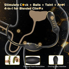 HNNPY Thrusting Prostate Massager Dildo, Male Anal Vibrator Sex Toys