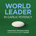 Garlique Garlic Extract Supplement, Healthy Blood Pressure Formula, Odorless & Vegan, 60 Caplets