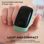 Finger Pulse Oximeter, Fingertip Blood Oxygen Saturation with Pulse Monitor Rechargeable, Accurate Spo2 Reading for Home, Outdoor Sports，Green