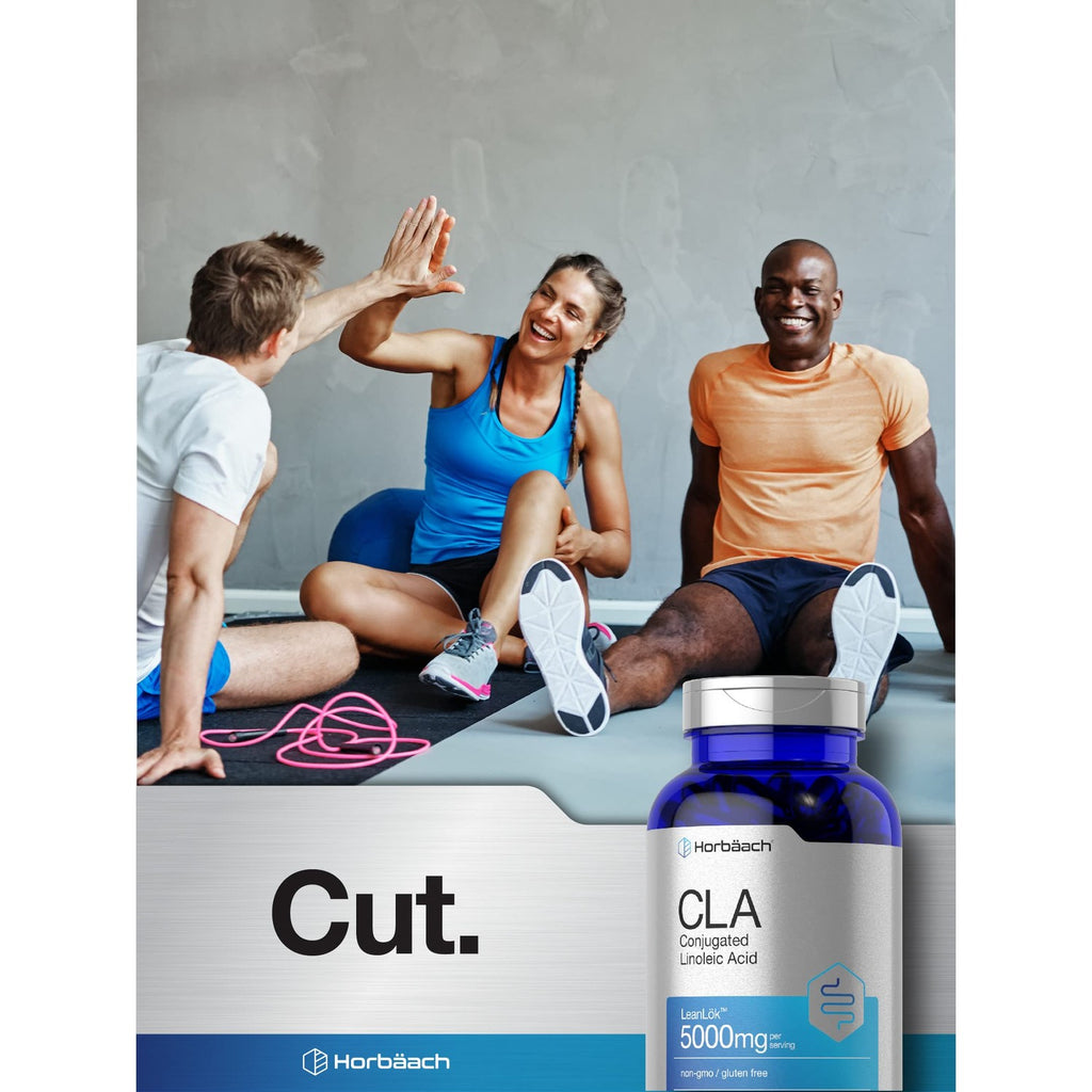 Horbäach CLA Supplement | 300 Softgel Pills | Maximum Potency