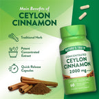 Nature's Truth Ceylon Cinnamon Pill Capsules