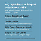 NeoCell Marine Collagen Peptides Supplement | 180 Caplets
