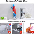Buy now 6 Pack Silcone Toothpaste Cap, Tnvee Reusable Self Closing Toothpaste Squeezer Dispenser with Organizer Box for Kids and Adults in Bathroom, Hygiene No Mess No Waste at indiglob india