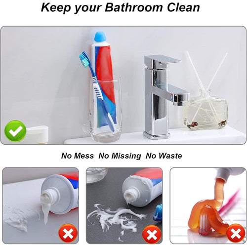 Buy now 6 Pack Silcone Toothpaste Cap, Tnvee Reusable Self Closing Toothpaste Squeezer Dispenser with Organizer Box for Kids and Adults in Bathroom, Hygiene No Mess No Waste at indiglob india