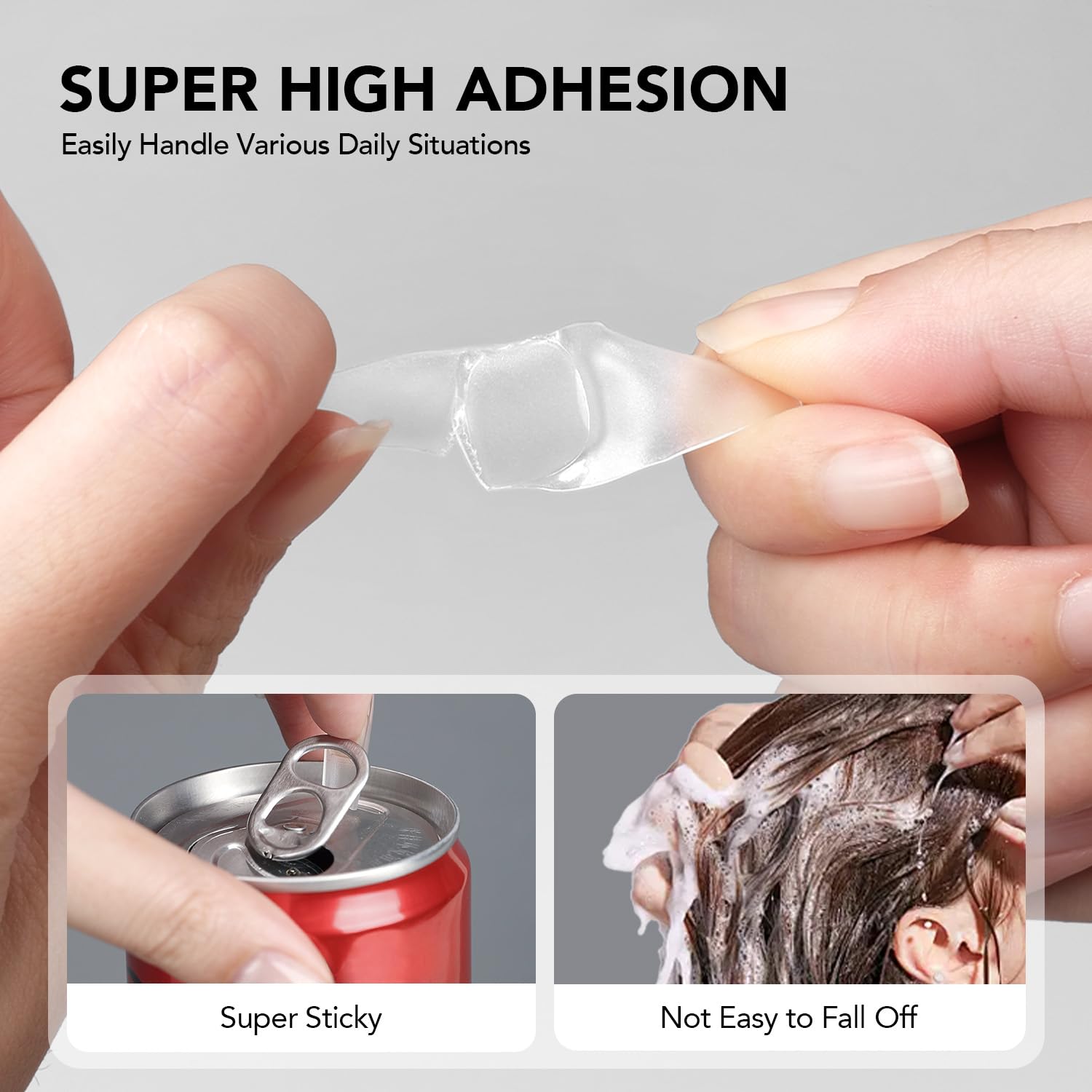 GAOY 4 Pcs 16ml Gel Nail Glue for Acrylic Nails Tips, Clear Glue Gel for Sheer Press ons for Long Lasting UV Light Cure DIY