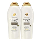 OGX Nourishing + Coconut Milk Shampoo & Conditioner Set, 2 x 13 fl. oz | Hydrates & Softens Hair, Lipi Pro Shield Technology, Creamy Coconut Milk, White Peach & Shea Butter Scent
