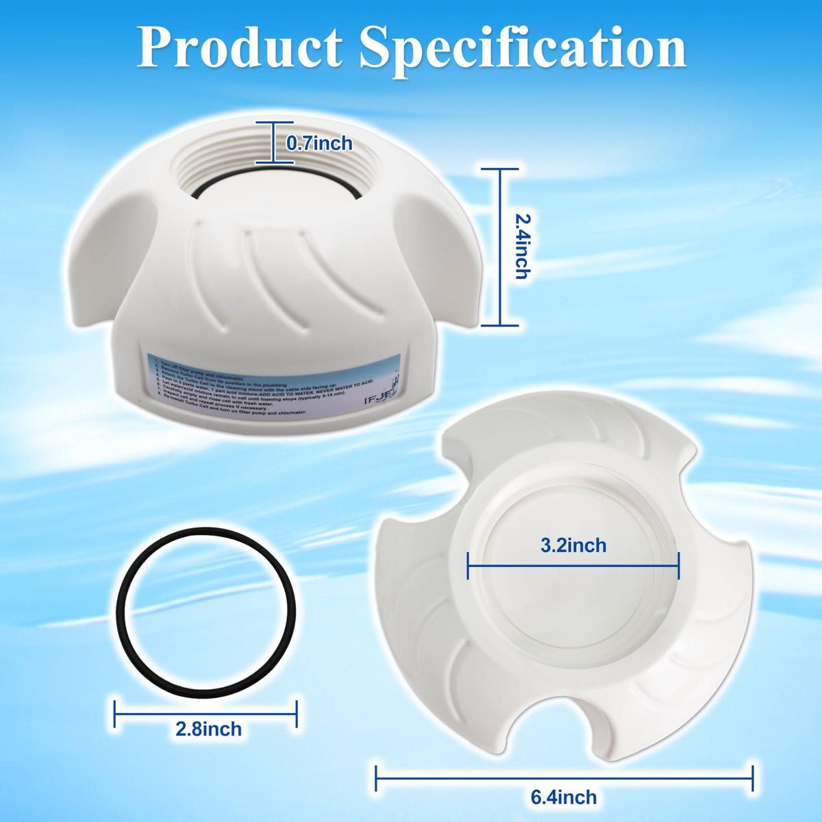 ARU GLX-CELLSTAND Pool Cleaning Stand Compatible with Hayward Turbo Cells