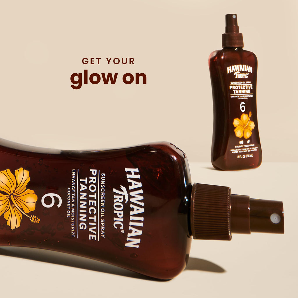 Buy now Hawaiian Tropic Dark Tanning Oil Spray Pump, SPF 6 8 Oz (Packaging May Vary) at indiglob india