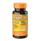 American Health Ester-C with Citrus Bioflavonoids Capsules - Gentle On Stomach, Non-Acidic Vitamin C - 500 mg, 60 Servings, 120 Count