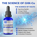 Buy now Skin Perfection GHK-CU Copper Peptides Serum for Face & Hair - Copper Peptide for Skin, Hair & Scalp - 1% Blue Liquid for Face, Neck, Body, and Scalp â€“ Multi-Use Serum Booster with Dropper 0.5 fl oz at indiglob india