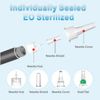 Pen Tips 32G x 4mm (5/32"), 100 Count, Comfortable Optimal Flow