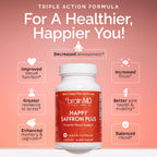 BRAINMD Dr Amen Happy Saffron Plus - 90 Capsules - with Saffron Flower Extract, Curcumin & Zinc - Vegan, Gluten Free - 30 Servings | 30 Servings