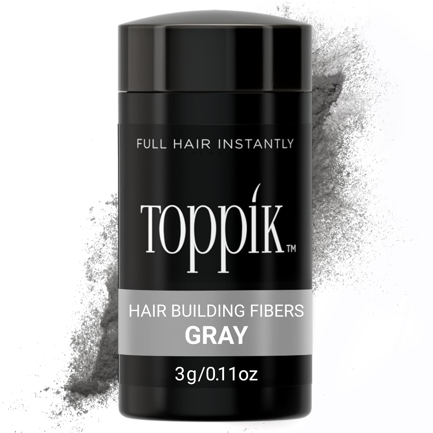 Buy now Toppik Hair Building Fibers, Fill In Fine or Thinning Hair Instantly Thicker, Fuller Looking Hair 9 Shades,4 size options Gray Travel Size 3g at indiglob india