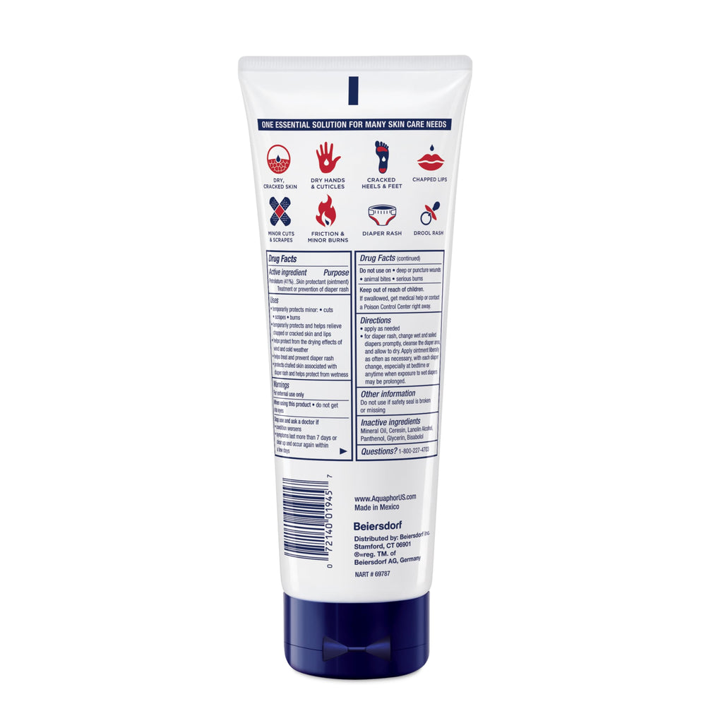 Aquaphor Advanced Therapy Healing Ointment, Skin Protectant, 7 OZ | Clinically Proven Skin Protectant Moisturizer for Cracked, Irritated or Dry Skin Relief, Dye and Fragrance Free