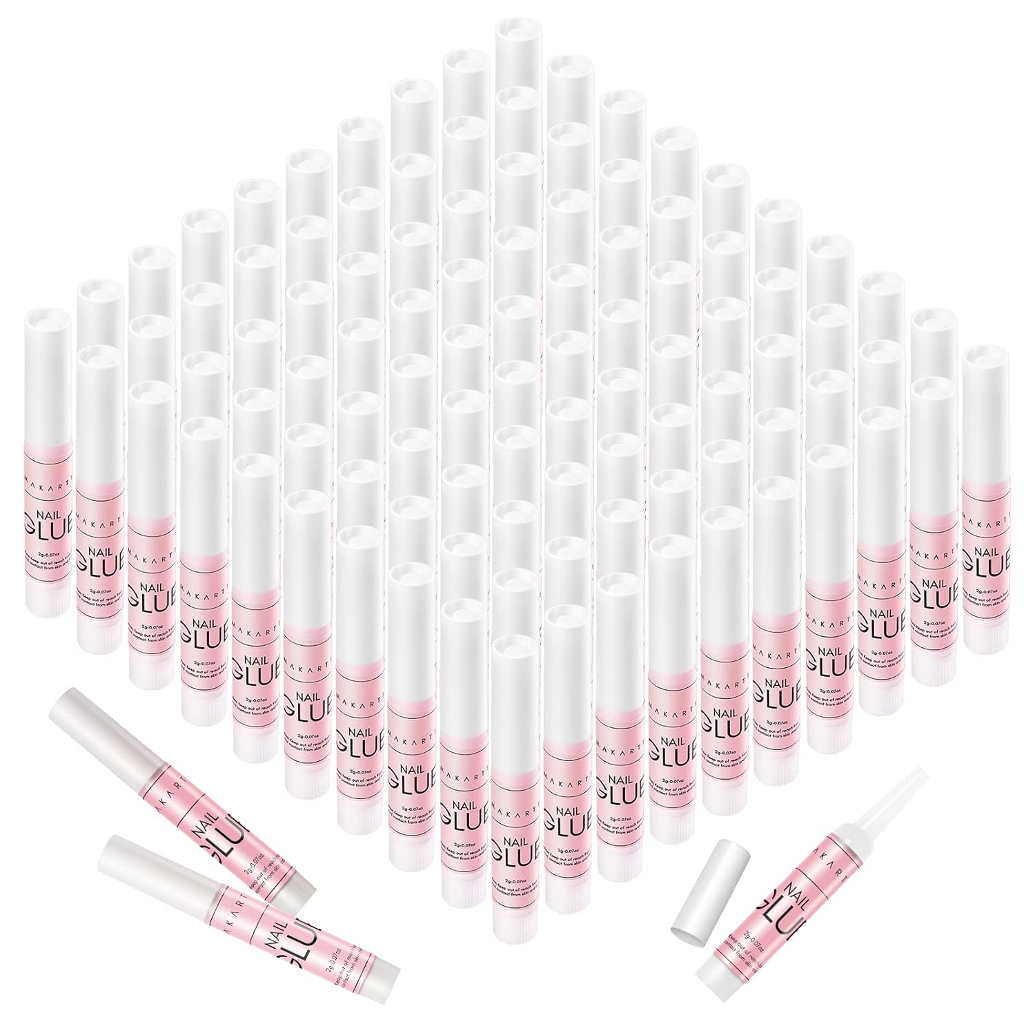 Buy now Makartt Super Strong Nail Glue for Press On Nails: Professional Acrylic Nails Nail Adhesive Bond Nail Tips Glue for Stick On Nails Long Lasting Nail Glue for Fake Nails Broken Nails Repair 10Pcs 100 Count (Pack of 1) at indiglob india