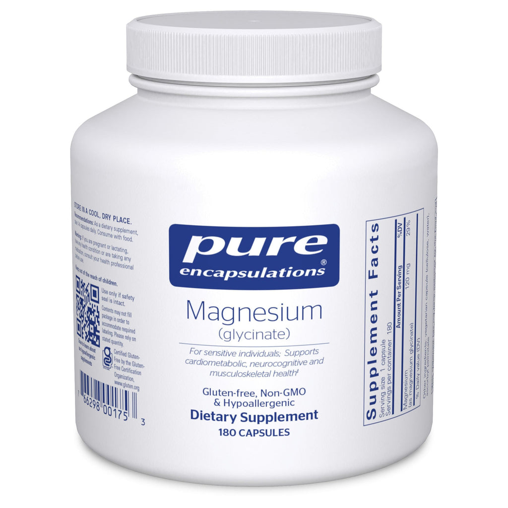 Pure Encapsulations Magnesium (Glycinate), 90 Capsules | Supplement to Support Stress Relief, Sleep, Heart Health, Nerves, Muscles, and Metabolism*, with Magnesium Glycinate