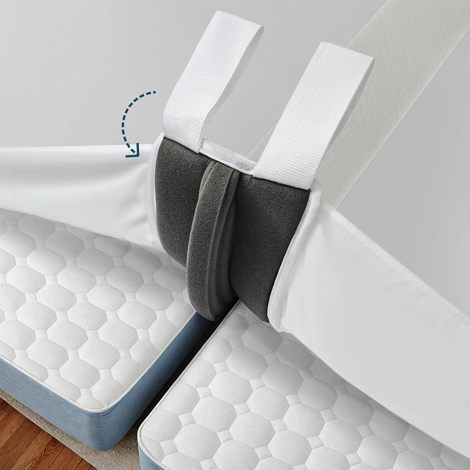 Buy now FeelAtHome Twin Bed Converter - Twin to King Mattress Joiner, 33ft Long Connecting Strap Bed Bridge Set (3-in-1) at indiglob india
