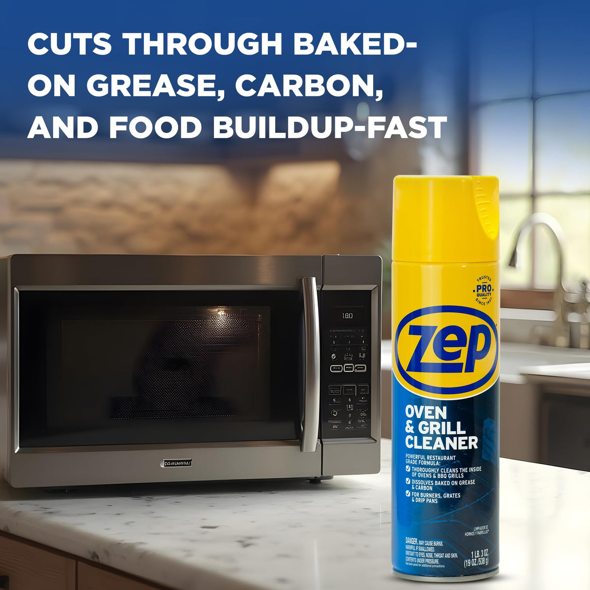 Zep Oven & Grill Cleaner 19oz & Zep Wall Cleaner 18oz - ECBD001