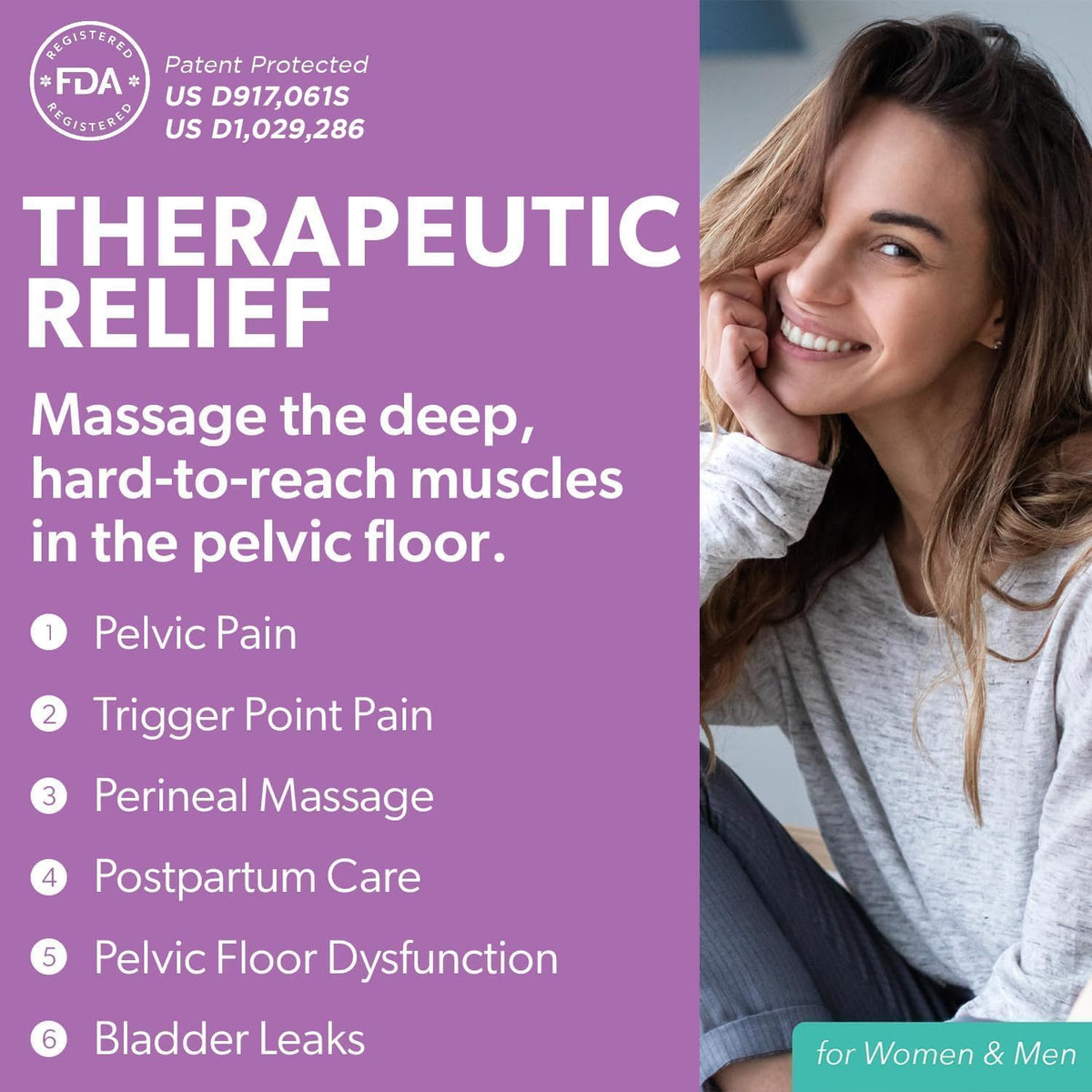 Intimate Rose Vibrating Pelvic Wand for Pelvic Pain Muscle Relief