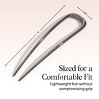 Buy now Kitsch French Hair Pins for Women â€“ Elegant & Durable Metal Hair Fork for Updos, Chignon, Bun & Twist Hairstyles, Secure Hold All Day, Comfortable Fit | Ideal Gifts for Women- Gold, 1pc at indiglob india