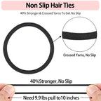 ADRIONE Colorful Hair Ties for Women, Girls & Kids 288 Bulk Pack, 4MM Ponytail Holders Hair Elastic Bands for Thick, Medium, Thin, Fine, Short Hair Rubber Bands No Damage Non Slip (40 Assorted Colors)