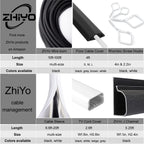 Buy now 6.6ft - 4/5 inch White Cable Sleeve, Cable Organizer for Desk PC TV Computer, Wire Protector Cable Wrap Cover, Cord Management for Home Office at indiglob india
