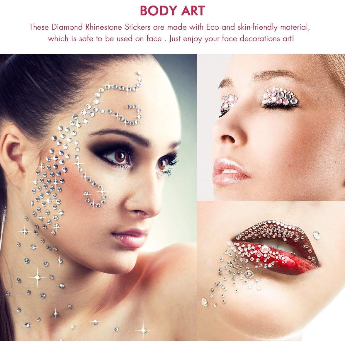 Buy now Rhinestone Stickers 4125 PCS, Nicpro Self Adhesive Gems Stick on Face Body Hair Makeup Festival, Bling Jewels in 3 Size 25 Colors,25 Embellishments Sheet for Decorations Crafts Nail Card at indiglob india