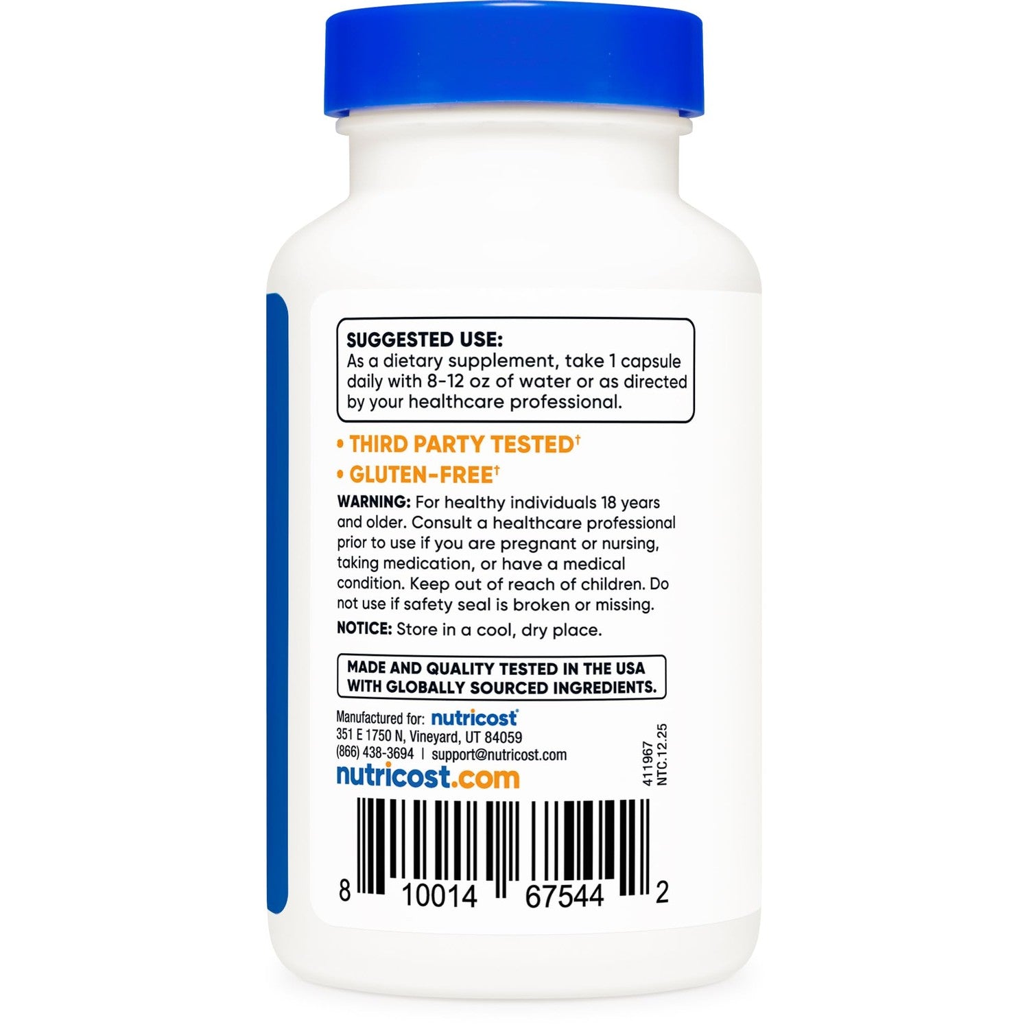 Nutricost Vitamin B2 (Riboflavin) 400mg, 120 Capsules, Gluten Free | GMO-Free