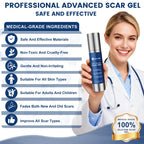 Rvlaim 100% Advanced Silicone Scar Gel for Old & New Scars,1.7oz/50ml