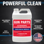 Ultrasonic Gun Cleaning Solution - Makes 8 Gallons and Safe for All Metals