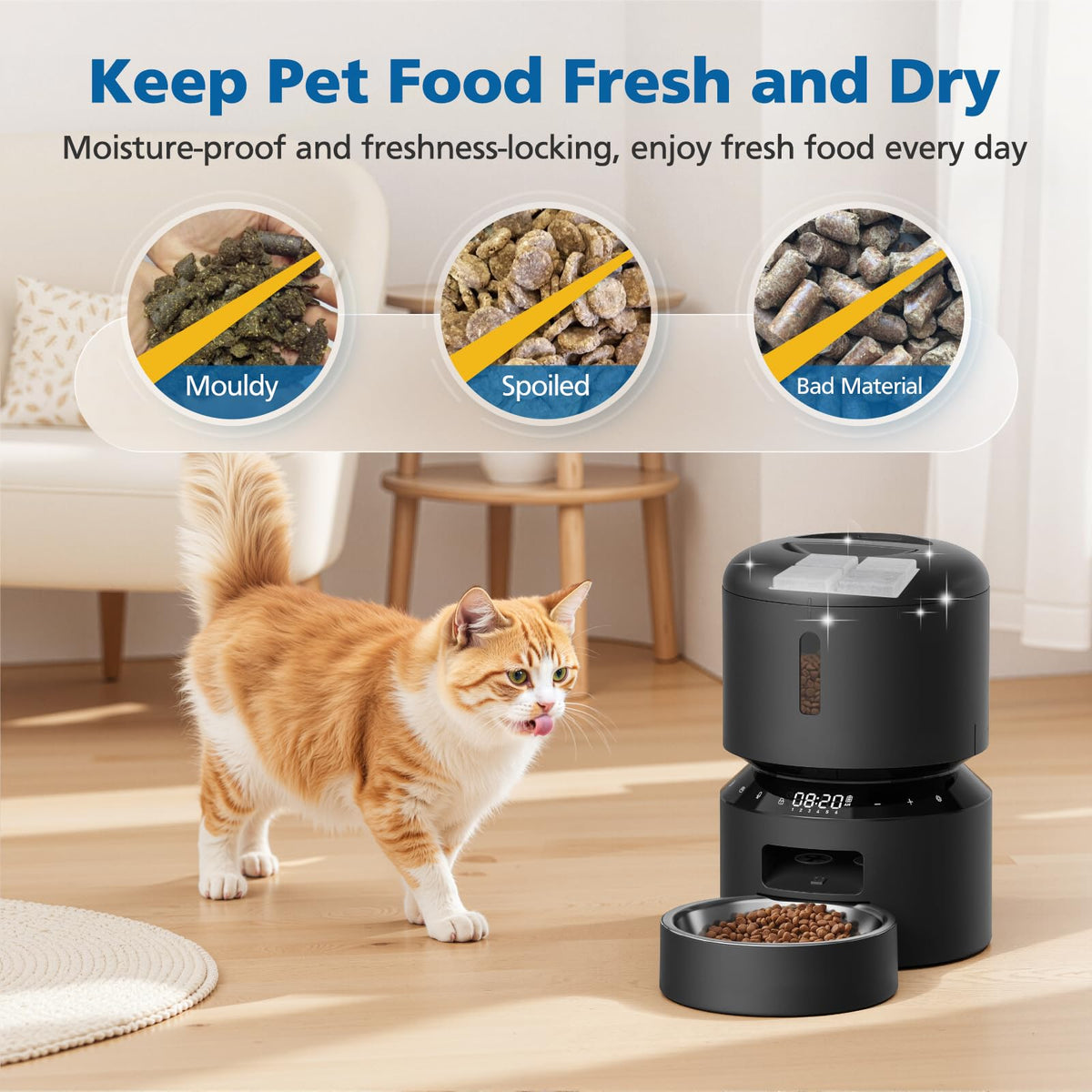 15 Pack Pet Food Desiccant Bags for Petlibro Automatic Cat dog Feeders